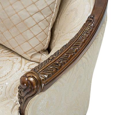 Michael Amini Bella Stationary Fabric Chair 9051835-PEARL-202 IMAGE 4