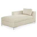 Michael Amini Beverly Blvd Fabric 7 pc Sectional 0684SEC-CREAM-13 IMAGE 2