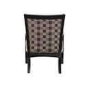 Michael Amini Beverly Blvd Stationary Fabric/Leather Look Chair 06834-BKMLT-88 IMAGE 2