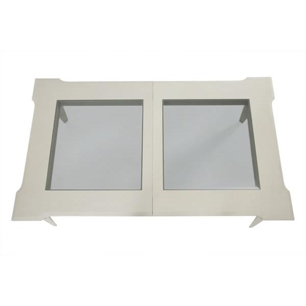 Michael Amini Beverly Blvd Dining Table with Glass Top 06000-11 IMAGE 7