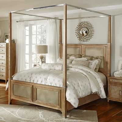 Michael Amini Biscayne West King Canopy Bed 80000EKCP5-102 IMAGE 2