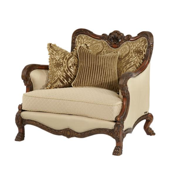 Michael Amini Chateau Beauvais Fabric Chaise 75838-ANGLD-39 IMAGE 1