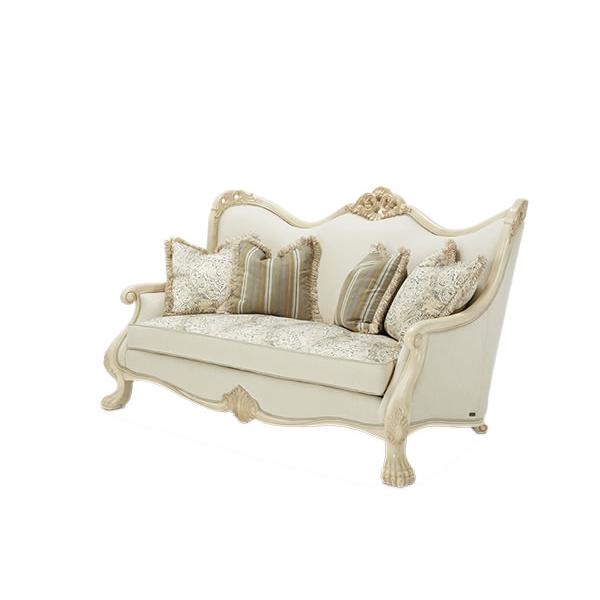 Michael Amini Chateau de Lago Stationary Fabric Loveseat 9052825-ALBST-04 IMAGE 1