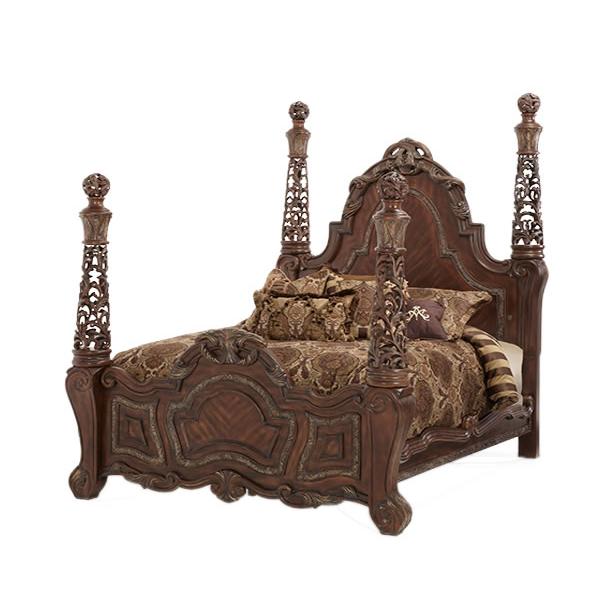 Michael Amini Essex Manor California King Poster Bed N76000CKP-57 IMAGE 1