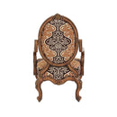 Michael Amini Lavelle Melange Stationary Fabric Accent Chair 54834-BRGLD-34 IMAGE 2