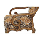 Michael Amini Lavelle Melange Stationary Fabric Accent Chair 54834-BRGLD-34 IMAGE 3