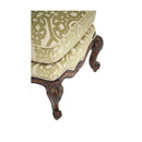 Michael Amini Lavelle Melange Fabric Ottoman 54875-CELRY-34 IMAGE 2