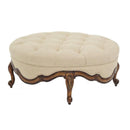 Michael Amini Lavelle Melange Fabric Ottoman 54879-BISQU-34 IMAGE 1