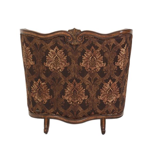 Michael Amini Lavelle Melange Stationary Fabric Chair 54938-CHOCO-34 IMAGE 2