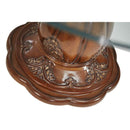 Michael Amini Round Lavelle Melange Dining Table with Glass Top & Pedestal Base 54001-101-34 IMAGE 3