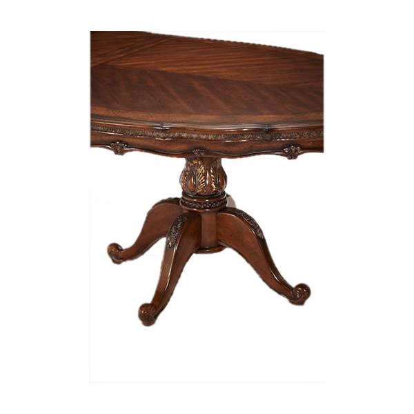 Michael Amini Oval Lavelle Melange Dining Table with Pedestal Base 54302-34 IMAGE 3