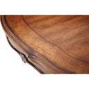 Michael Amini Oval Lavelle Melange Dining Table with Pedestal Base 54302-34 IMAGE 4