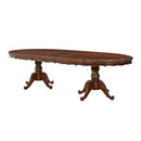Michael Amini Oval Lavelle Melange Dining Table with Pedestal Base 54302-34 IMAGE 6