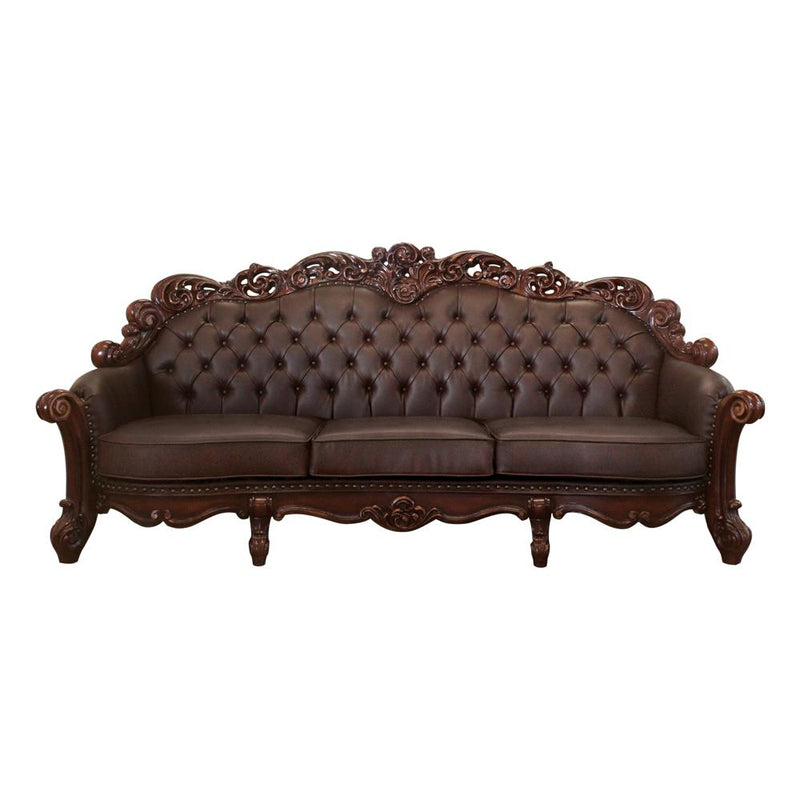 Acme Furniture Vendome 52000 Oversized Sofa with 4 Pillows IMAGE 3