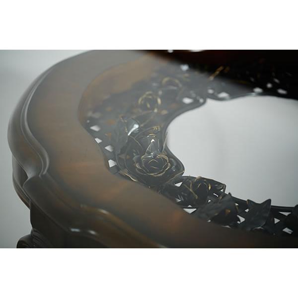 Michael Amini Round Oppulente Dining Table with Glass Top & Pedestal Base 67001RND-52 IMAGE 2