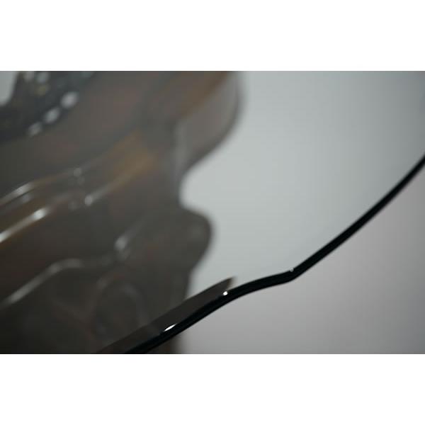 Michael Amini Round Oppulente Dining Table with Glass Top & Pedestal Base 67001RND-52 IMAGE 4