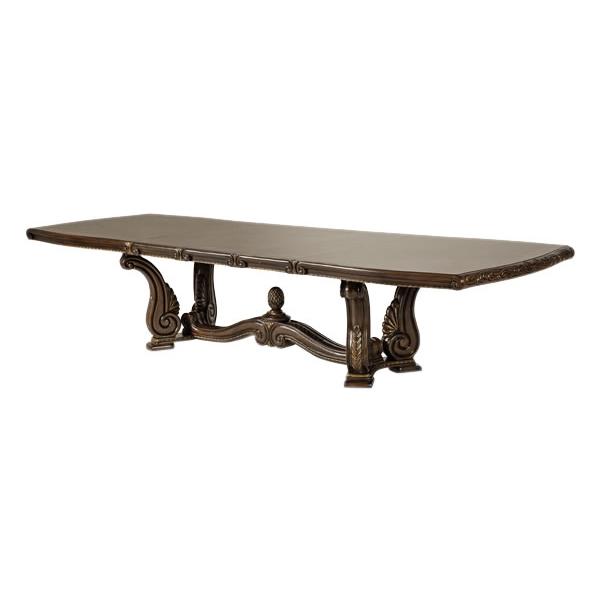 Michael Amini Round Oppulente Dining Table with Trestle Base 67002-52 IMAGE 1