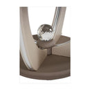 Michael Amini Round Overture Dining Table with Glass Top & Pedestal Base 08001-101-13 IMAGE 8