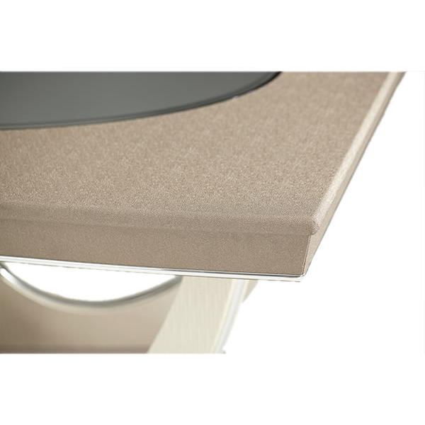 Michael Amini Round Overture Dining Table with Glass Top & Pedestal Base 08002-13 IMAGE 8