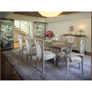 Michael Amini Round Overture Dining Table with Glass Top & Pedestal Base 08002-13 IMAGE 9