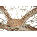 Michael Amini Oval Palace Gates Dining Table with Glass Top & Pedestal Base 02001RND-53 IMAGE 3