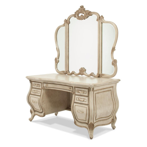 Michael Amini Platine De Royale 7-Drawer Vanity Set 09000VAN3-201 IMAGE 1