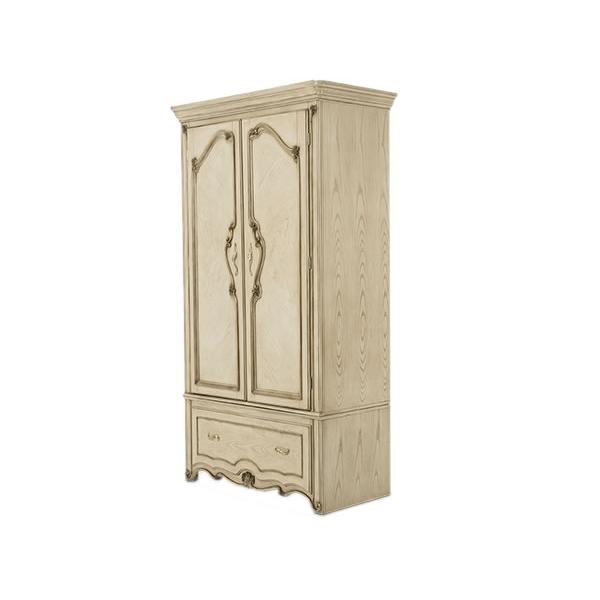 Michael Amini Platine de Royale 1-Drawer Armoire 09085-201 IMAGE 1