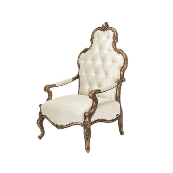 Michael Amini Platine de Royale Stationary Fabric Chair 09834-PLTNM-101 IMAGE 1