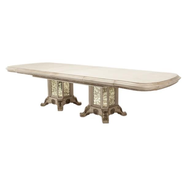 Michael Amini Platine de Royale Dining Table with Pedestal Base 09002-201 IMAGE 1