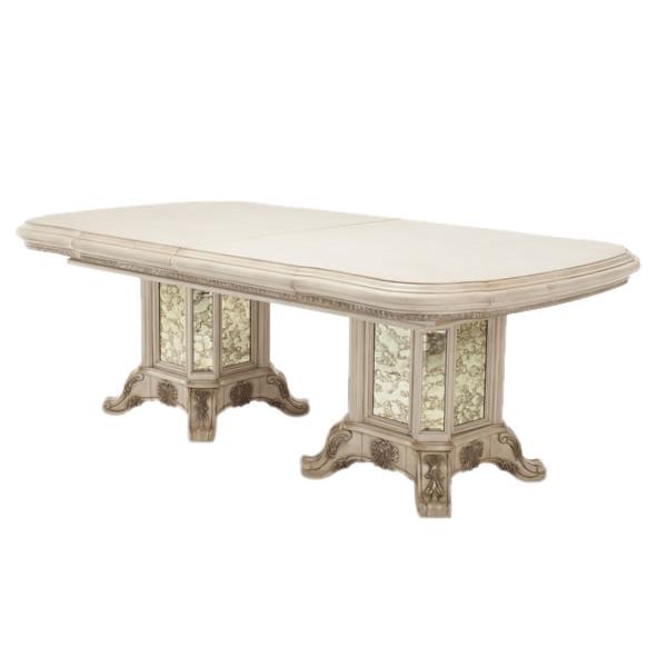 Michael Amini Platine de Royale Dining Table with Pedestal Base 09002-201 IMAGE 2