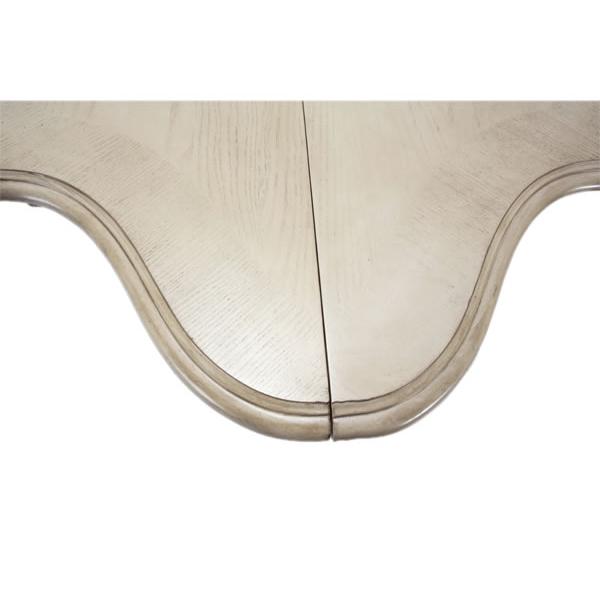 Michael Amini Square Platine de Royale Dining Table with Pedestal Base 09304-201 IMAGE 4