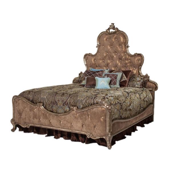 Michael Amini Platine de Royale California King Panel Bed 09000LCKPL3BF-101 IMAGE 1