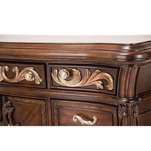Michael Amini Platine de Royale Espresso 11-Drawer Dresser 09051-229 IMAGE 7