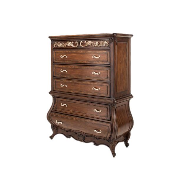 Michael Amini Platine de Royale 5-Drawer Chest 09070-229 IMAGE 1