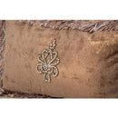 Michael Amini Platine De Royale Espresso Stationary Fabric Sofa 09815R-STONE-229 IMAGE 4