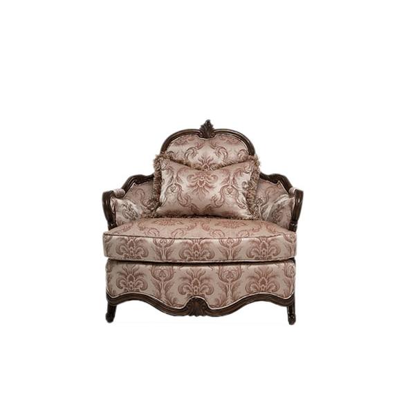 Michael Amini Platine de Royale Stationary Fabric Chair 09838R-STONE-229 IMAGE 3