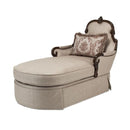 Michael Amini Platine de Royale Fabric Chaise 09845R-STONE-229 IMAGE 1