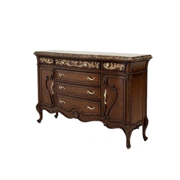 Michael Amini Platine de Royale Espresso Sideboard 09007-229 IMAGE 1