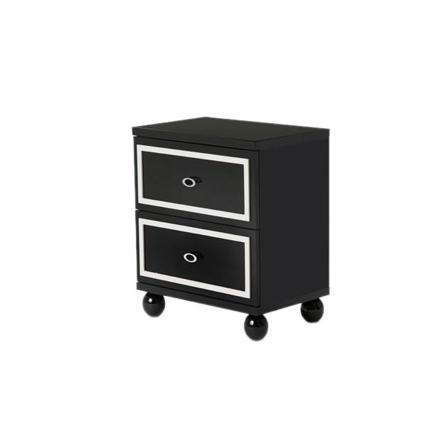 Michael Amini Sky Tower 2-Drawer Nightstand 9025640-805 IMAGE 1