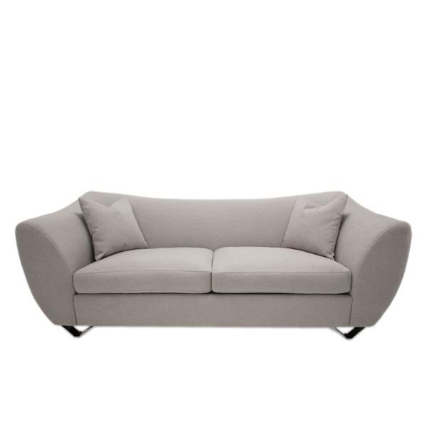 Michael Amini Trance Stationary Fabric Sofa TR-QANTM15-DOV-13 IMAGE 2