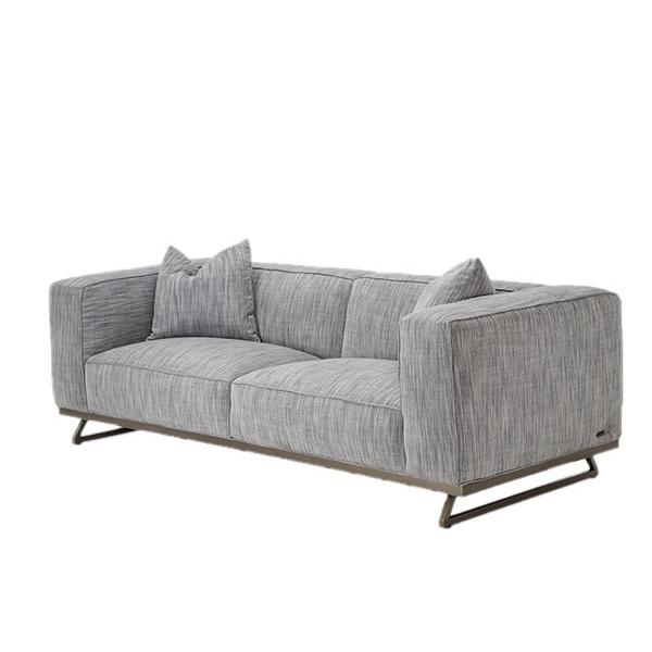 Michael Amini Trance Stationary Fabric Sofa TR-TEMPO15-GPH-804 IMAGE 1