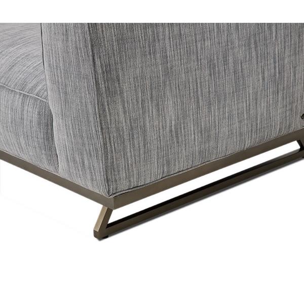 Michael Amini Trance Stationary Fabric Sofa TR-TEMPO15-GPH-804 IMAGE 2