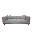 Michael Amini Trance Stationary Fabric Sofa TR-TEMPO15-GPH-804 IMAGE 3