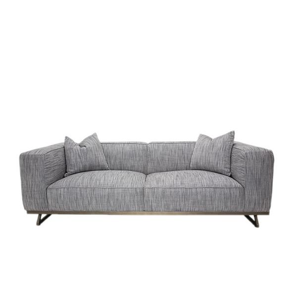 Michael Amini Trance Stationary Fabric Sofa TR-TEMPO15-GPH-804 IMAGE 3