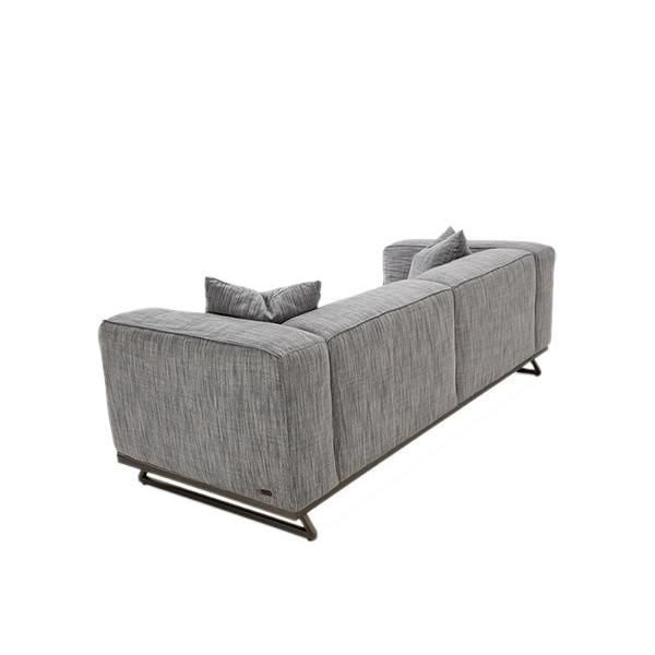 Michael Amini Trance Stationary Fabric Sofa TR-TEMPO15-GPH-804 IMAGE 4