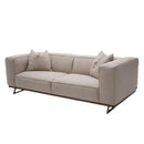 Michael Amini Trance Stationary Fabric Sofa TR-TEMPO15-SND-94 IMAGE 1