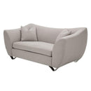 Michael Amini Trance Stationary Fabric Loveseat TR-QANTM25-DOV-13 IMAGE 1