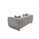 Michael Amini Trance Stationary Fabric Loveseat TR-TEMPO25-GPH-804 IMAGE 4