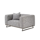 Michael Amini Trance Stationary Fabric Chair TR-TEMPO38-GPH-804 IMAGE 1