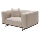 Michael Amini Trance Stationary Fabric Chair TR-TEMPO38-GPH-804 IMAGE 1